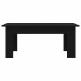 Mesa de centro madera contrachapada negro 100x60x42 cm