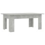 Mesa de centro madera contrachapada gris hormigón 100x60x42 cm