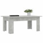 Mesa de centro madera contrachapada gris hormigón 100x60x42 cm