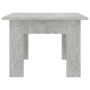 Mesa de centro madera contrachapada gris hormigón 100x60x42 cm
