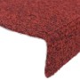 Self-adhesive stair tread mat 10 units 56x17x3 cm red by vidaXL, Stair mats - Ref: Foro24-149683, Price: 25,72 €, Discount: %