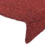 Self-adhesive stair tread mat 10 units 56x17x3 cm red by vidaXL, Stair mats - Ref: Foro24-149683, Price: 25,31 €, Discount: %
