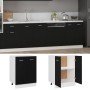 Armario bajo "Lyon" negro 60x46x81,5 cm Madera de ingeniería en Armarios de cocina | Comprar online en Foro24