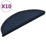 Self-adhesive stair mat 10 pcs 56x17x3 cm navy blue by vidaXL, Stair mats - Ref: Foro24-149695, Price: 29,37 €, Discount: %