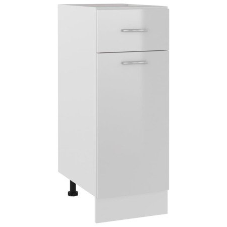 Mueble bajo con cajón "Lyon" blanco brillante 30x46x81,5 cm madera de ingeniería en Armarios de cocina | Comprar online en Foro2