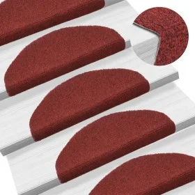 Self-adhesive stair tread mat 5 units 65x21x4 cm red by vidaXL, Stair mats - Ref: Foro24-149706, Price: 18,94 €, Discount: %