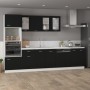 Cajón inferior "Lyon" negro, 50 x 46 x 81,5 cm, madera de ingeniería en Armarios de cocina | Comprar online en Foro24