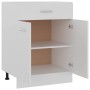 Mueble bajo con cajón "Lyon" blanco 60x46x81,5 cm madera de