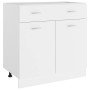 Cajón inferior "Lyon" blanco 80x46x81,5 cm Madera de ingeniería