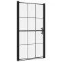 Schwarze Duschtür aus gehärtetem Glas, 100 x 178 cm von vidaXL, Duschtüren - Ref: Foro24-148889, Preis: 187,70 €, Rabatt: %