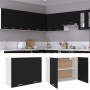 Armario colgante "Lyon" de, negro, 80 x 31 x 60 cm, madera de ingeniería en Armarios de cocina | Comprar online en Foro24
