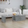Mesa de centro madera contrachapada gris hormigón 150x50x35 cm en Mesas de centro | Comprar online en Foro24