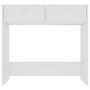 Escritorio de madera contrachapada blanco 80x40x75 cm en Escritorios | Comprar online en Foro24