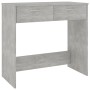 Escritorio de madera contrachapada gris hormigón 80x40x75 cm en Escritorios | Comprar online en Foro24