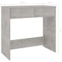 Escritorio de madera contrachapada gris hormigón 80x40x75 cm en Escritorios | Comprar online en Foro24