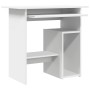 Escritorio de madera contrachapada blanco 80x45x74 cm