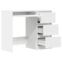Escritorio de madera contrachapada blanco 90x45x76 cm