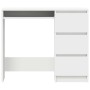 Escritorio de madera contrachapada blanco 90x45x76 cm