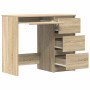 Escritorio madera contrachapada color roble Sonoma 90x45x76 cm