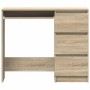 Escritorio madera contrachapada color roble Sonoma 90x45x76 cm