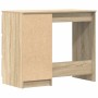 Escritorio madera contrachapada color roble Sonoma 90x45x76 cm