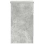 Escritorio de madera contrachapada gris hormigón 90x45x76 cm