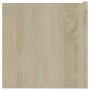 Mueble para TV madera contrachapada color roble 80x30x30 cm