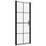 Schwarze Duschtür aus gehärtetem Glas, 91 x 195 cm von vidaXL, Duschtüren - Ref: Foro24-148891, Preis: 218,49 €, Rabatt: %