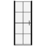 Schwarze Duschtür aus gehärtetem Glas, 91 x 195 cm von vidaXL, Duschtüren - Ref: Foro24-148891, Preis: 218,49 €, Rabatt: %