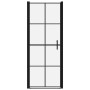 Schwarze Duschtür aus gehärtetem Glas, 91 x 195 cm von vidaXL, Duschtüren - Ref: Foro24-148891, Preis: 213,79 €, Rabatt: %