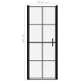 Schwarze Duschtür aus gehärtetem Glas, 91 x 195 cm von vidaXL, Duschtüren - Ref: Foro24-148891, Preis: 218,49 €, Rabatt: %