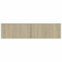 Mueble para TV madera contrachapada color roble 120x30x30 cm