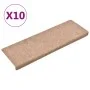 Stair mats 10 units brown 65x21x4 cm by vidaXL, Stair mats - Ref: Foro24-149723, Price: 38,05 €, Discount: %