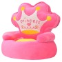 Silla de peluche para niños princesa rosa en Sillas y tronas para niños | Comprar online en Foro24