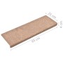 Stufenmatten 10 Stück braun 65x21x4 cm von vidaXL, Treppenmatten - Ref: Foro24-149723, Preis: 38,88 €, Rabatt: %