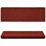 Alfombrillas de escalera 10 unidades rojo burdeos 65x21x4 cm de vidaXL, Alfombrillas para escalones - Ref: Foro24-149731, Pre...