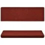 Alfombrillas de escalera 10 unidades rojo burdeos 65x21x4 cm de vidaXL, Alfombrillas para escalones - Ref: Foro24-149731, Pre...