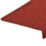 Alfombrillas de escalera 10 unidades rojo burdeos 65x21x4 cm de vidaXL, Alfombrillas para escalones - Ref: Foro24-149731, Pre...