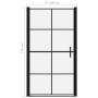 Schwarze Duschtüren aus gehärtetem Glas, 100x178 cm. von vidaXL, Duschtüren - Ref: Foro24-148892, Preis: 190,36 €, Rabatt: %