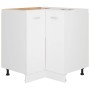 Armario esquinero bajo "Lyon" blanco, 75,5 x 75,5 x 81,5 cm