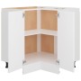 Armario esquinero bajo "Lyon" blanco, 75,5 x 75,5 x 81,5 cm