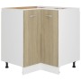 Armario esquinero bajo "Lyon" de roble Sonoma (75,5 x 75,5 x