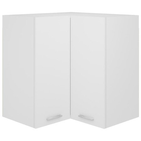 Armario esquinero colgante "Lyon" blanco 57x57x60 cm Madera de ingeniería en Armarios de cocina | Comprar online en Foro24