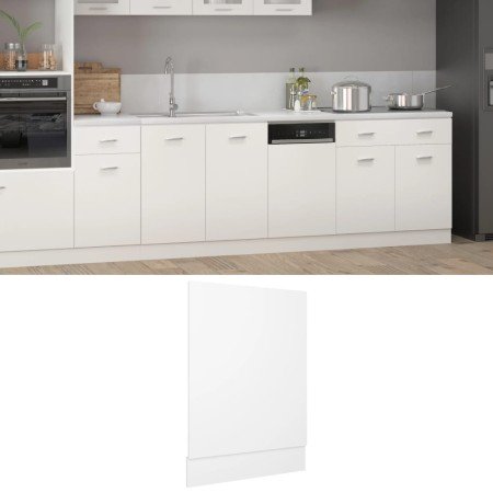 Panel para lavavajillas "Lyon" blanco 45x3x67 cm de madera de
