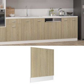 Panel para lavavajillas "Lyon" roble Sonoma 59,5x3x67 cm madera