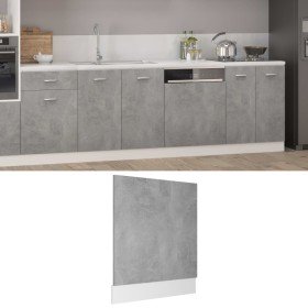 Panel para lavavajillas "Lyon" gris hormigón 59,5x3x67 cm