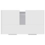 Armario de baño madera contrachapada blanco 60x33x61 cm