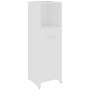 Armario de baño madera contrachapada blanco 30x30x95 cm