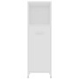 Armario de baño madera contrachapada blanco 30x30x95 cm