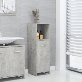 Armario de baño madera contrachapada gris hormigón 30x30x95 cm Armario de baño madera contrachapada gris hormigón 30x30x95 cm
